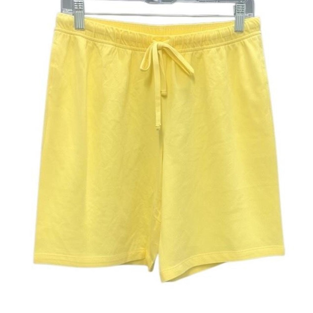NWT MUK LUKS Yellow Loungewear 2 Piece Set - Shorts & Top Sz Small - Picture 2 of 5